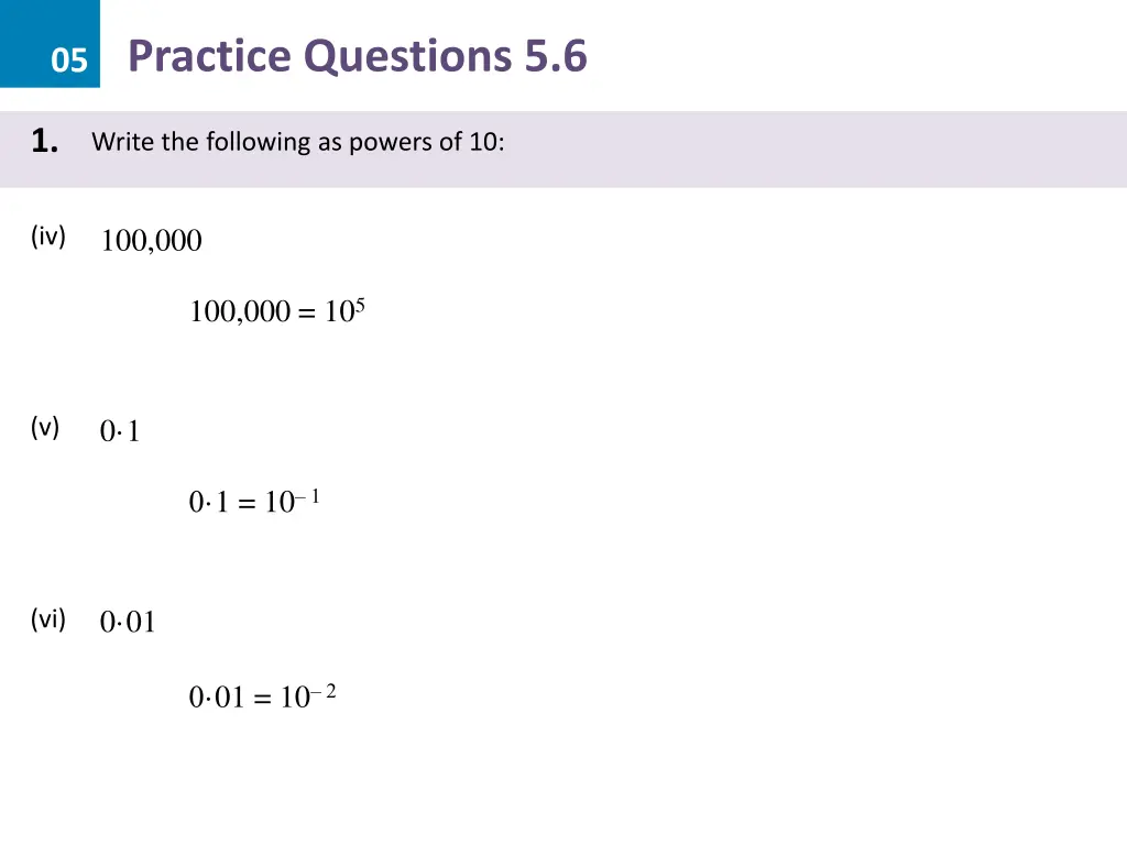 05 practice questions 5 6 1