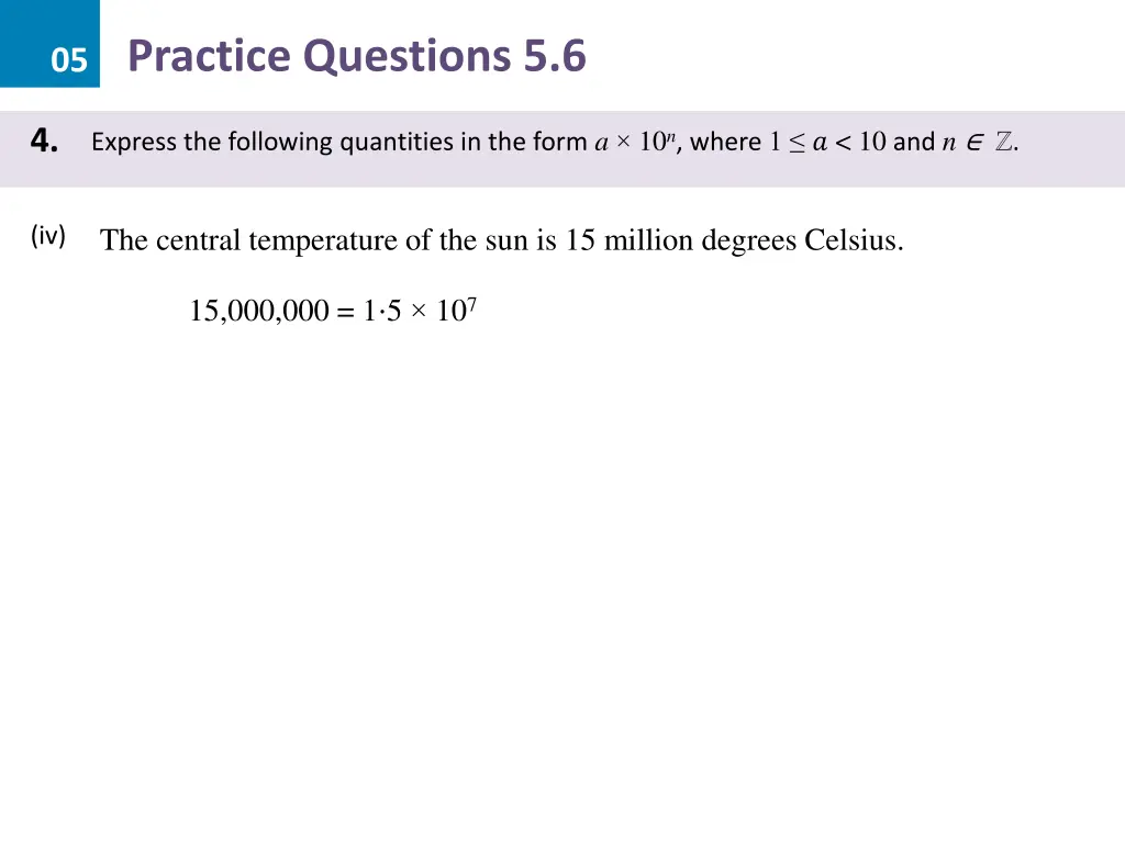 05 practice questions 5 6 10