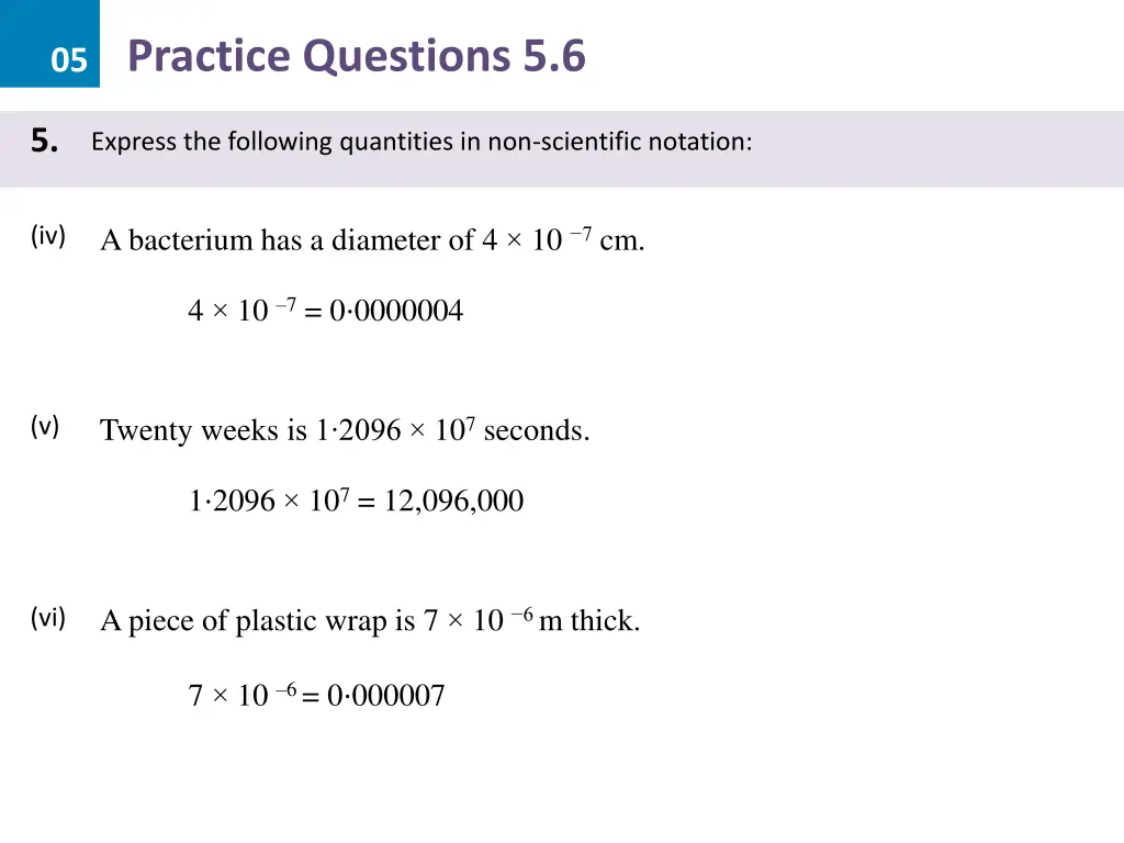 05 practice questions 5 6 12