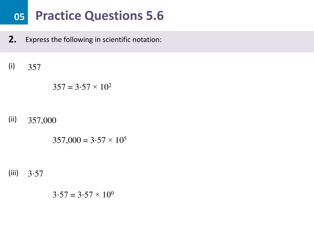 05 practice questions 5 6 3