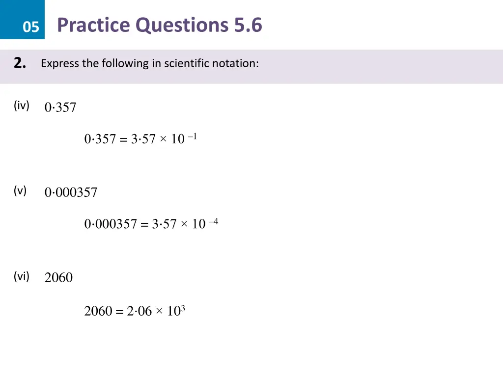 05 practice questions 5 6 4