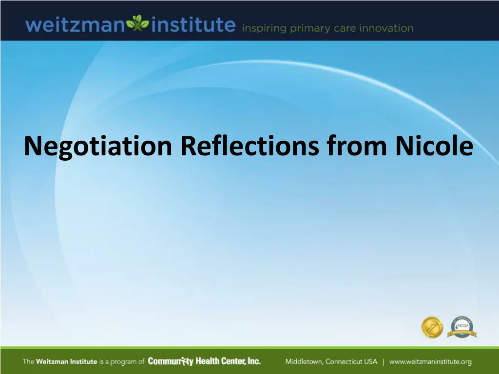 negotiation reflections from nicole