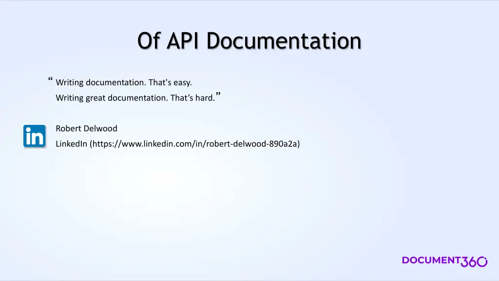of api documentation