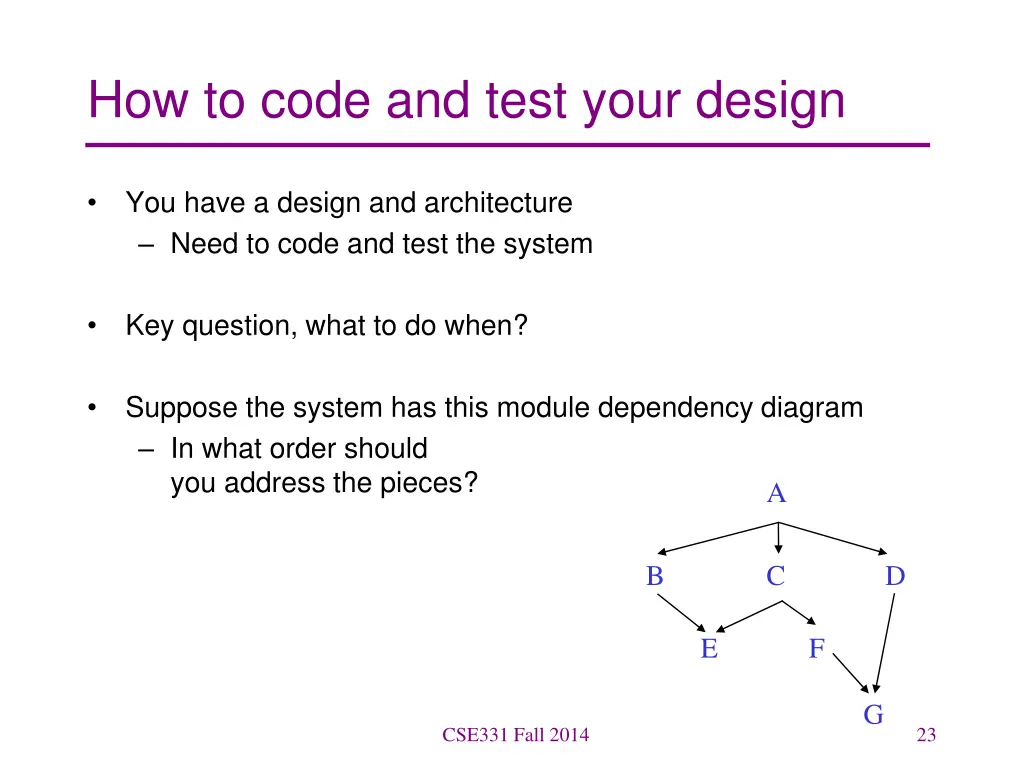 how to code and test your design