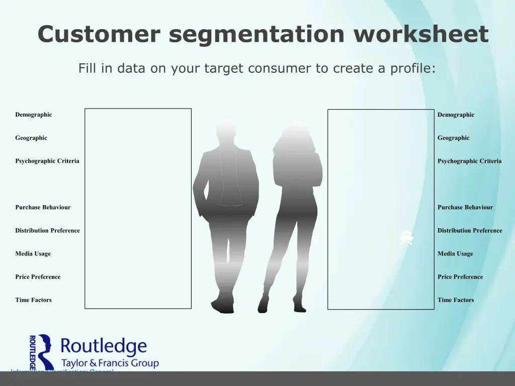 customer segmentation worksheet