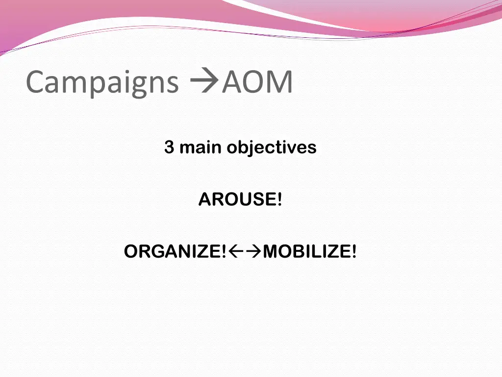campaigns aom