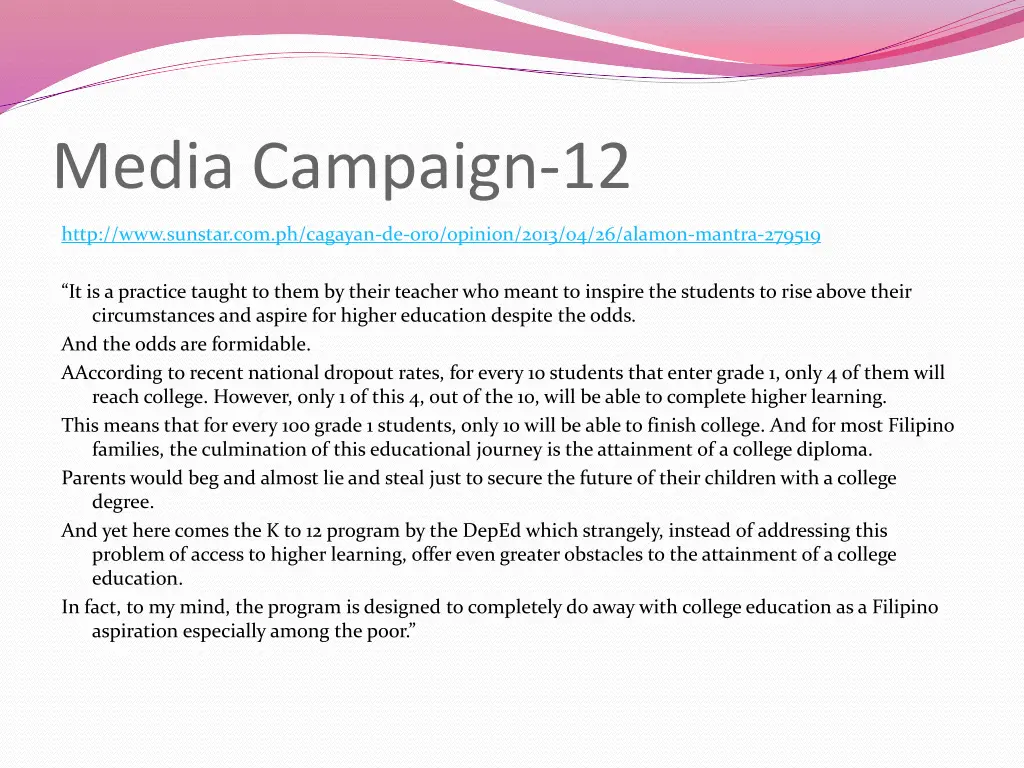 media campaign 12