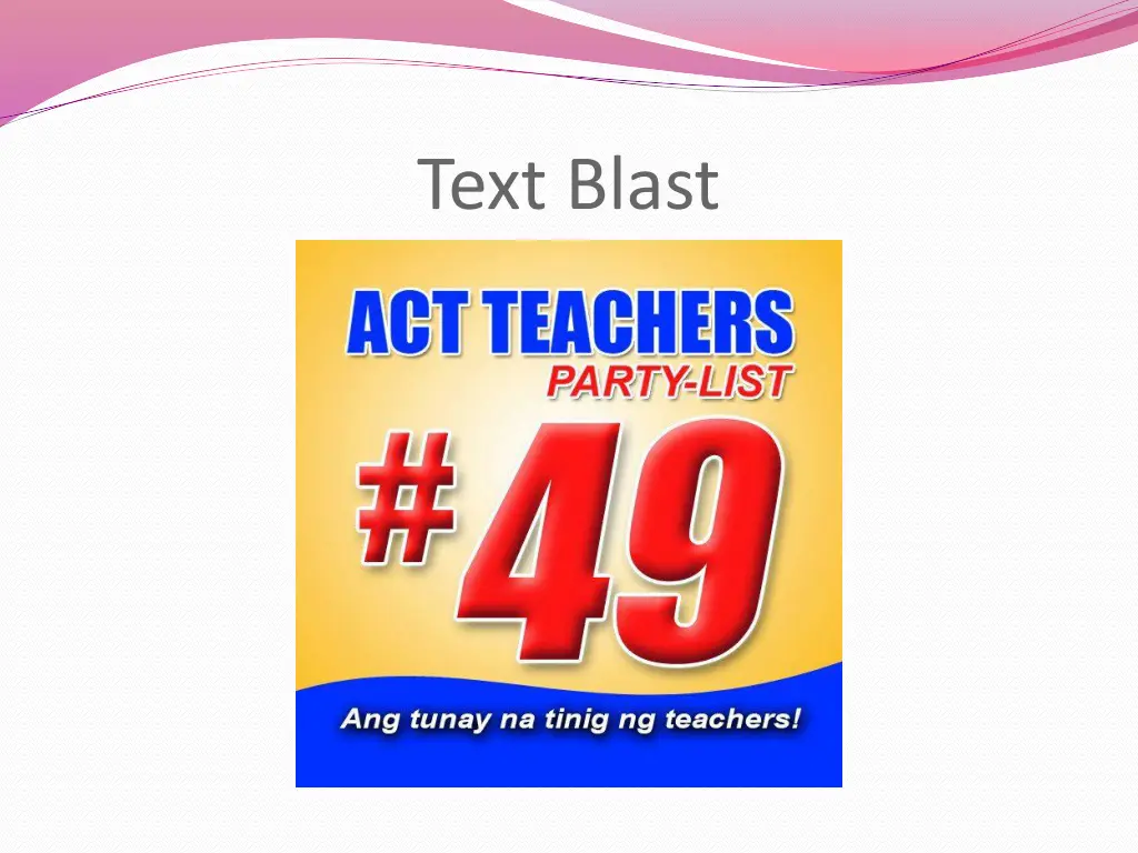 text blast