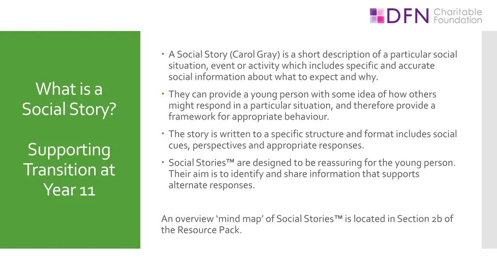 a social story carol gray is a short description