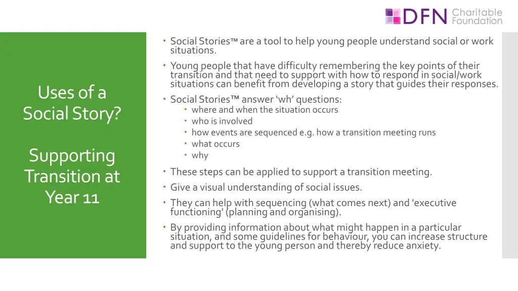 social stories are a tool to help young people