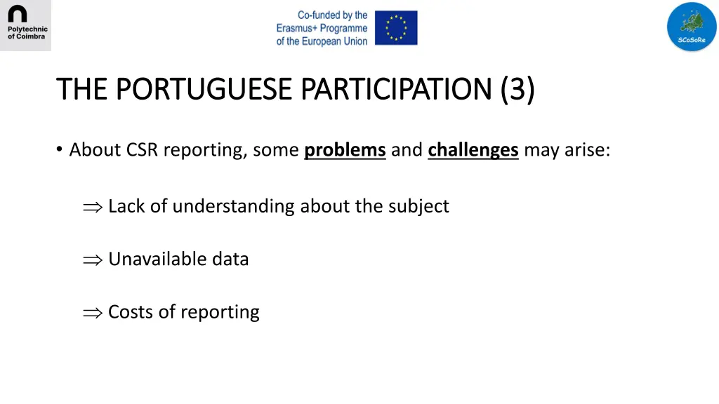 the portuguese participation 3 the portuguese