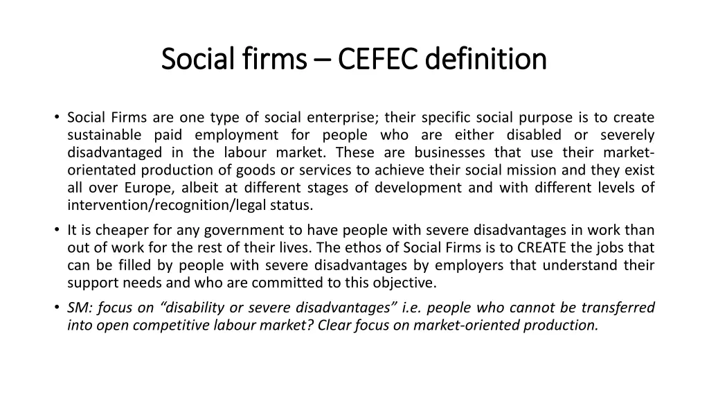 social social firms