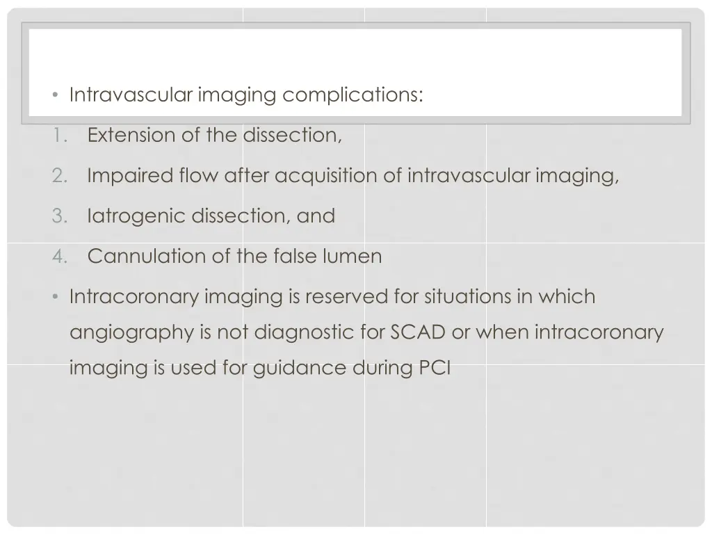 intravascular imaging complications