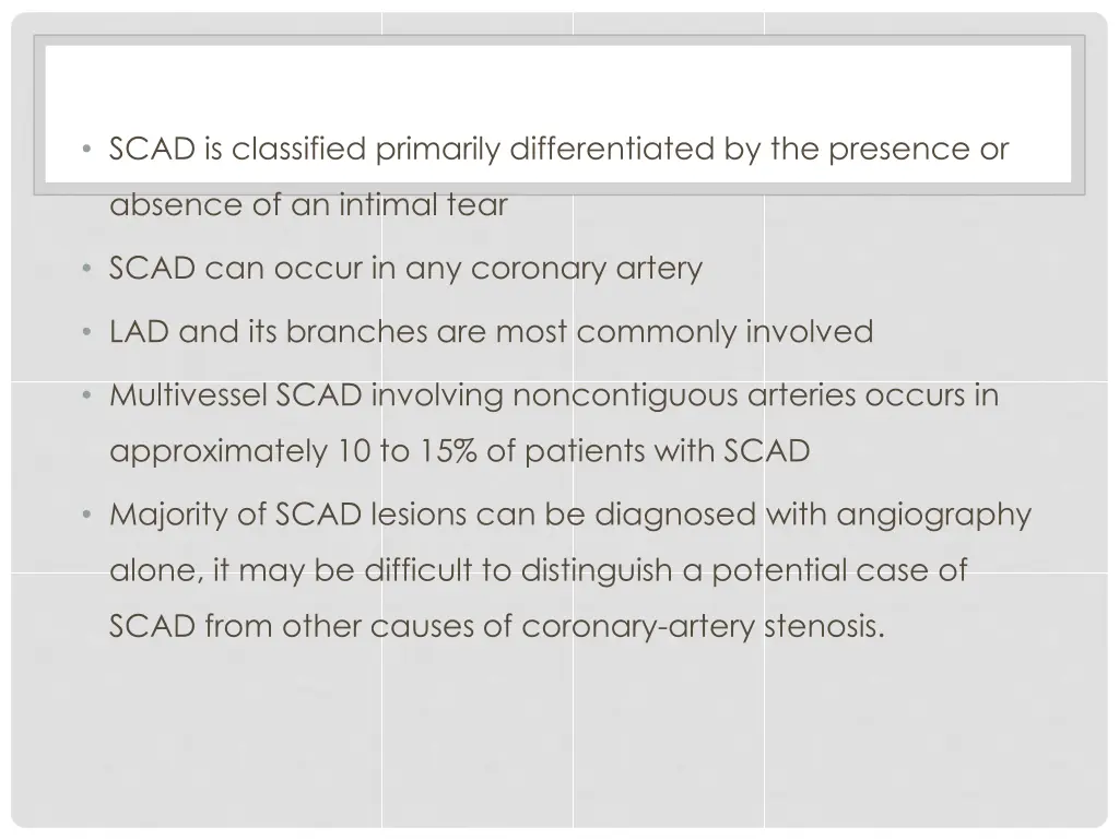 scad is classified primarily differentiated