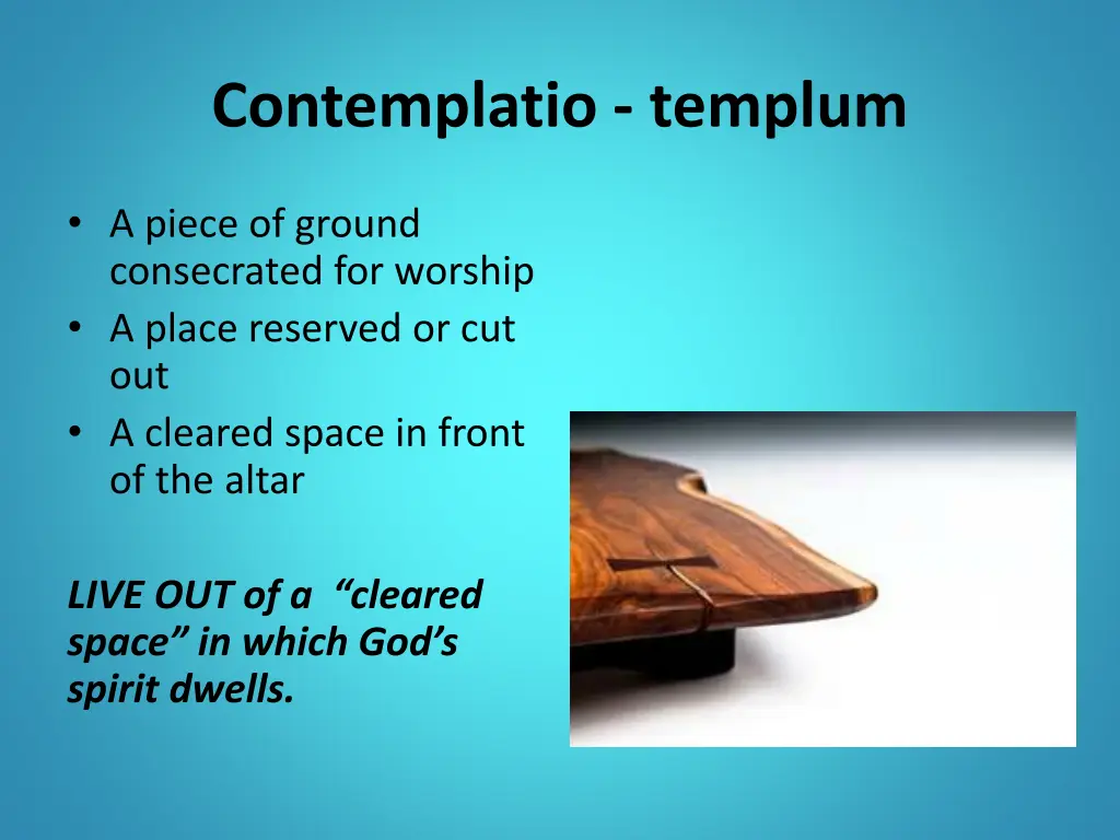contemplatio templum