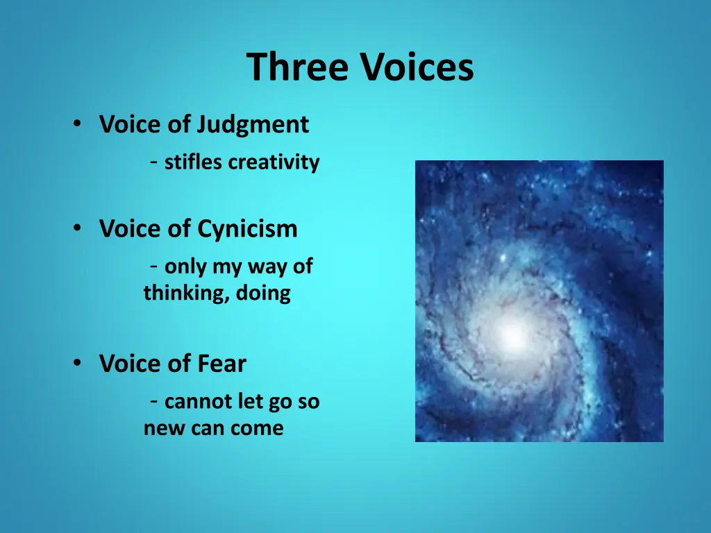 three voices