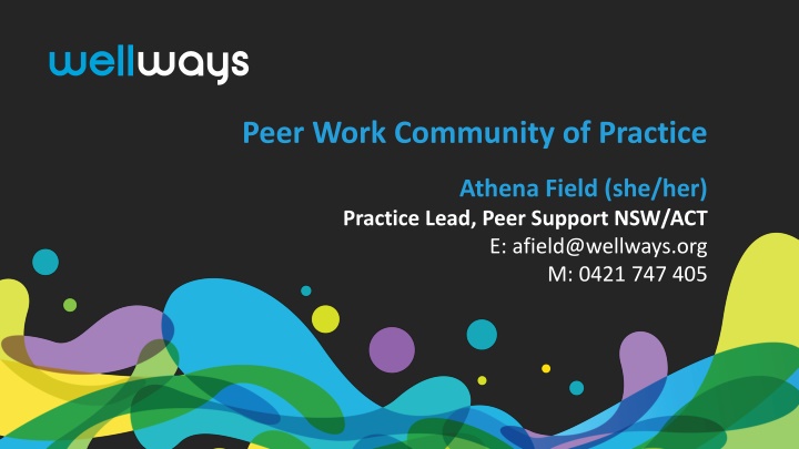 peer work community of practice