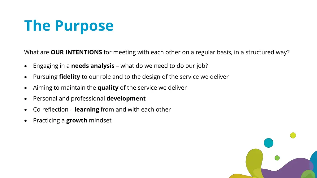 the purpose