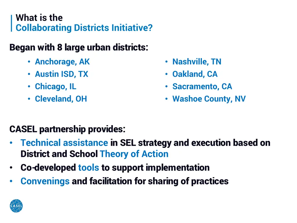 what is the collaborating districts initiative 1