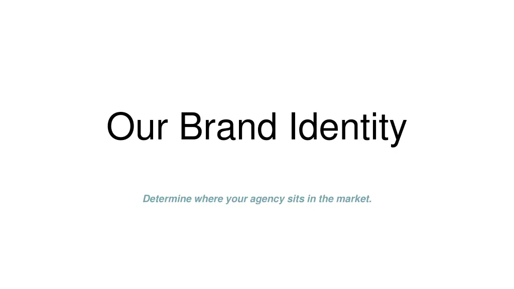 our brand identity