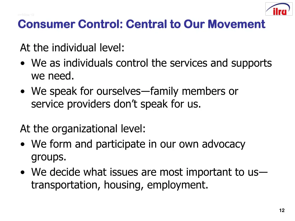 slide 12 slide 12 consumer control central