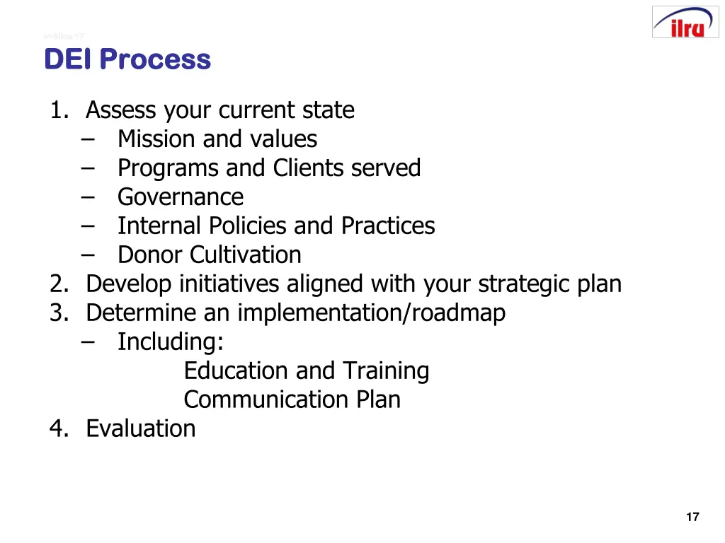slide 17 slide 17 dei process dei process