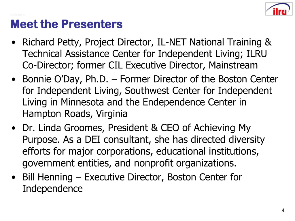 slide 4 slide 4 meet the presenters meet