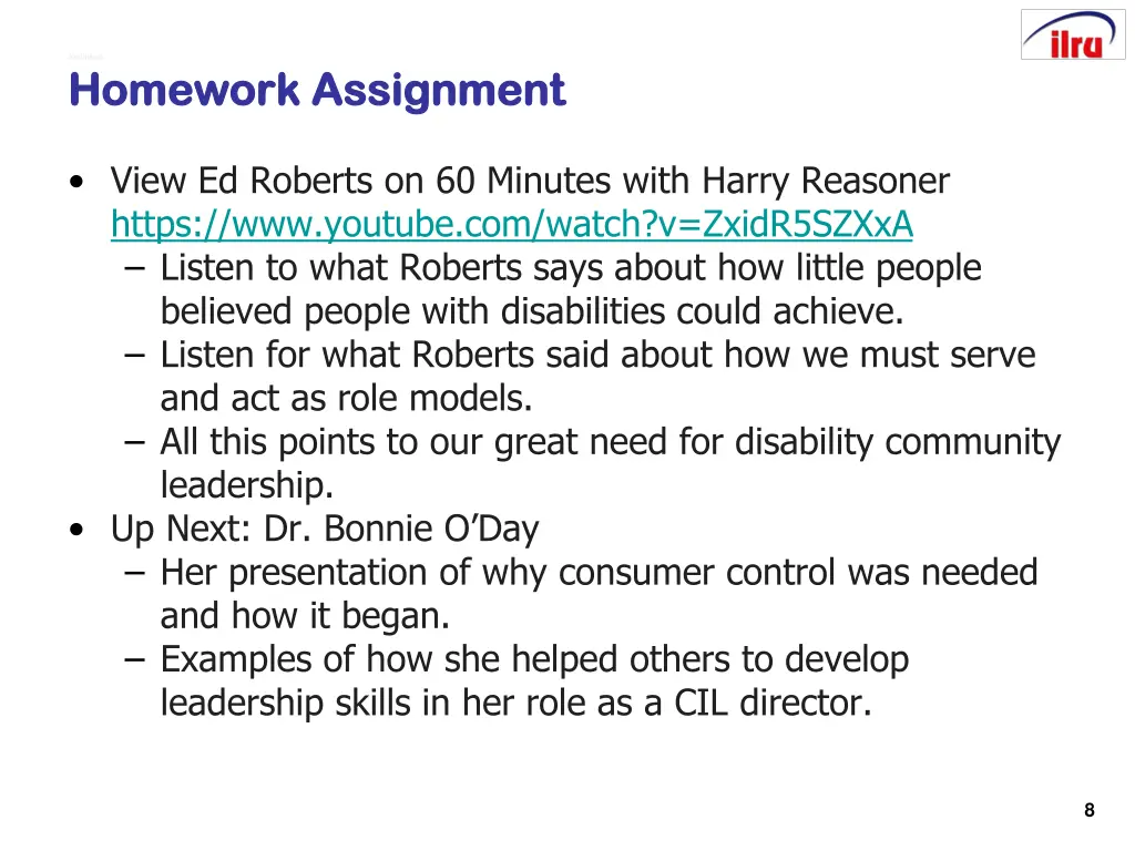 slide 8 slide 8 homework assignment homework