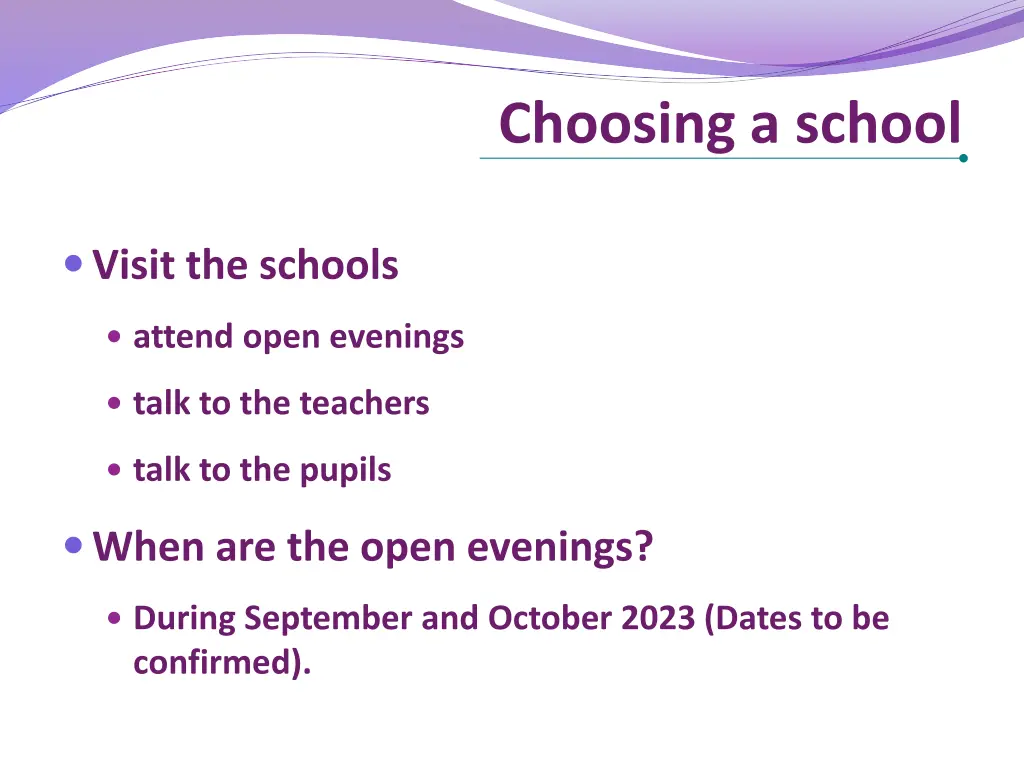 choosing a school 3