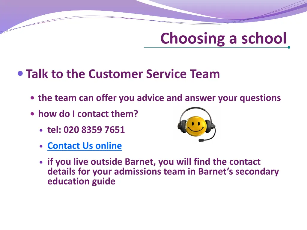 choosing a school 6