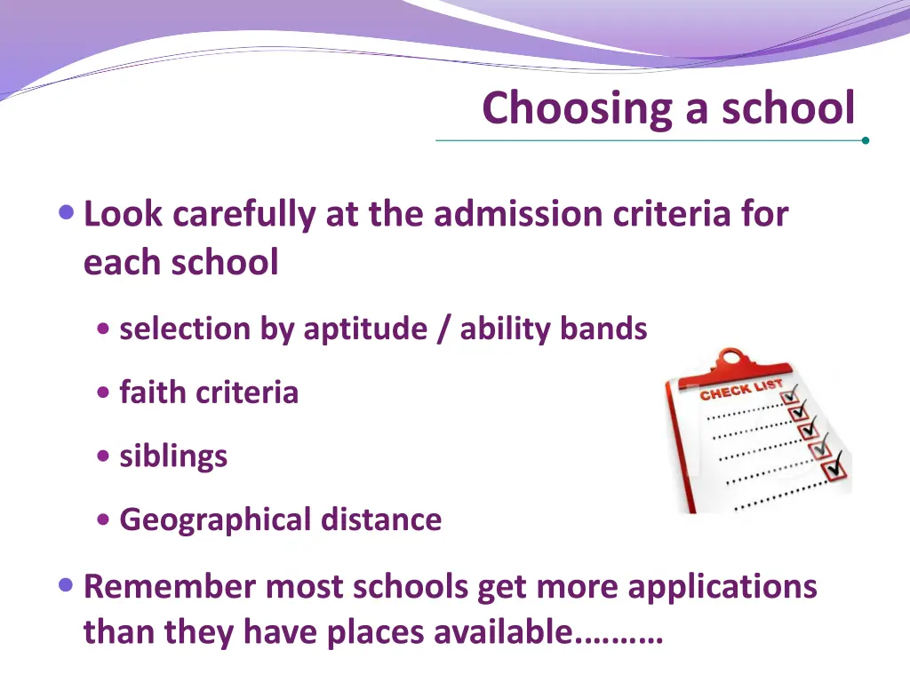 choosing a school 8