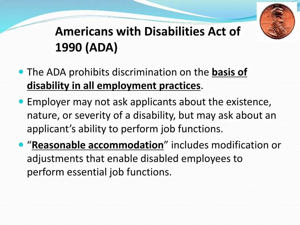 americans with disabilities act of 1990 ada
