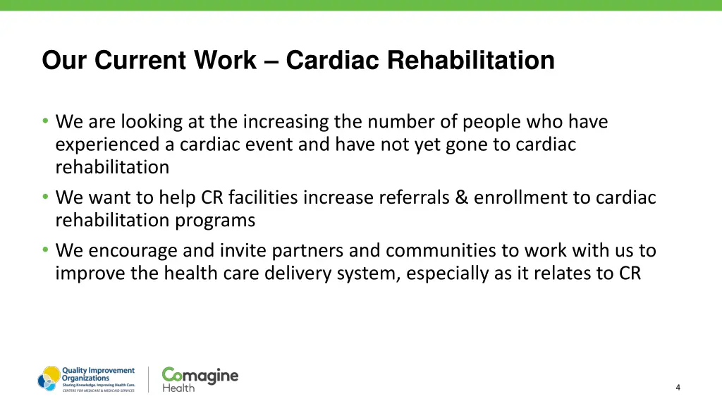 our current work cardiac rehabilitation