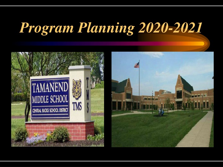 program planning 2020 2021