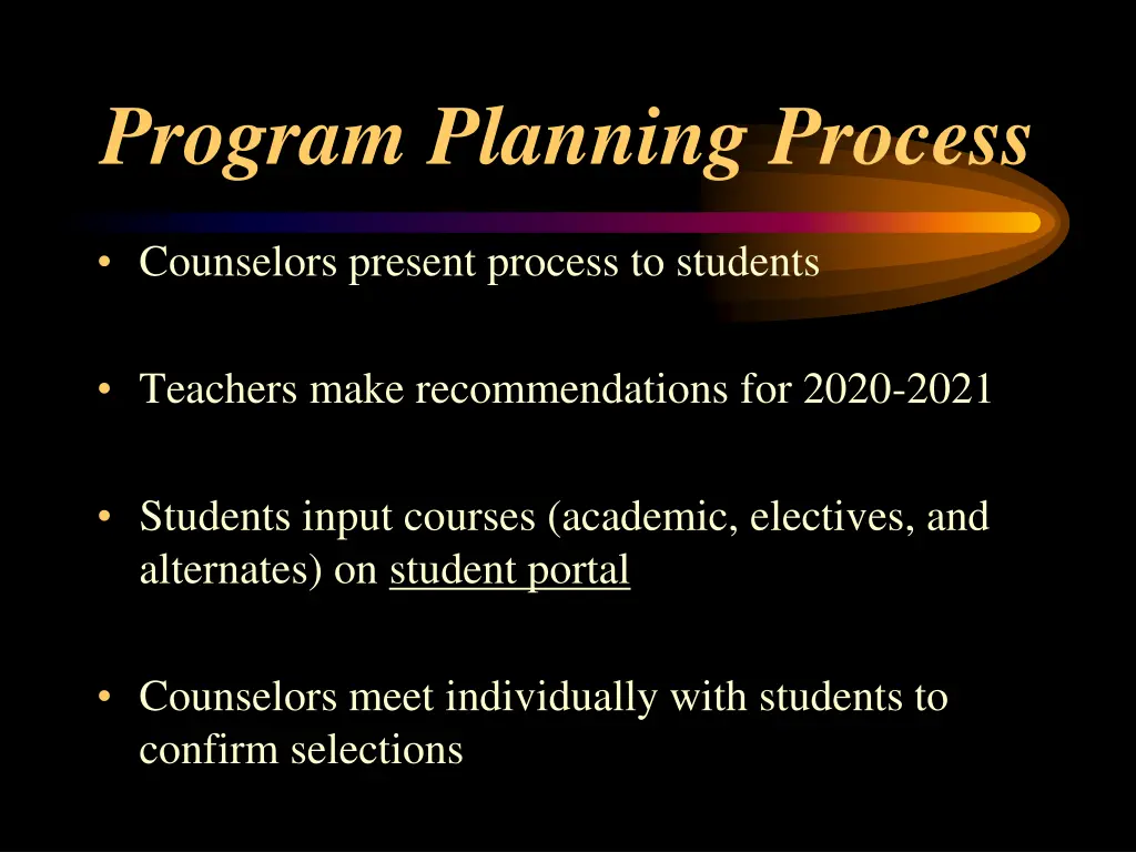 program planning process