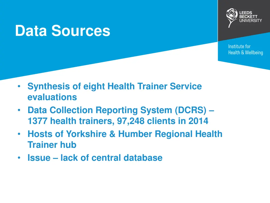 data sources
