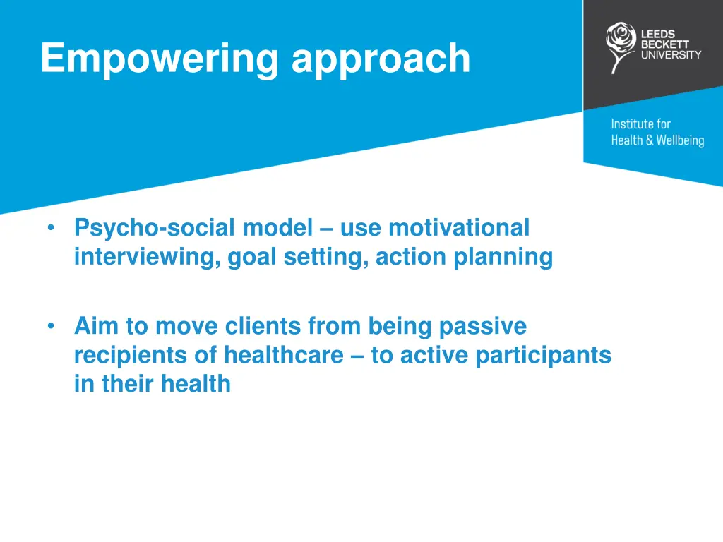 empowering approach