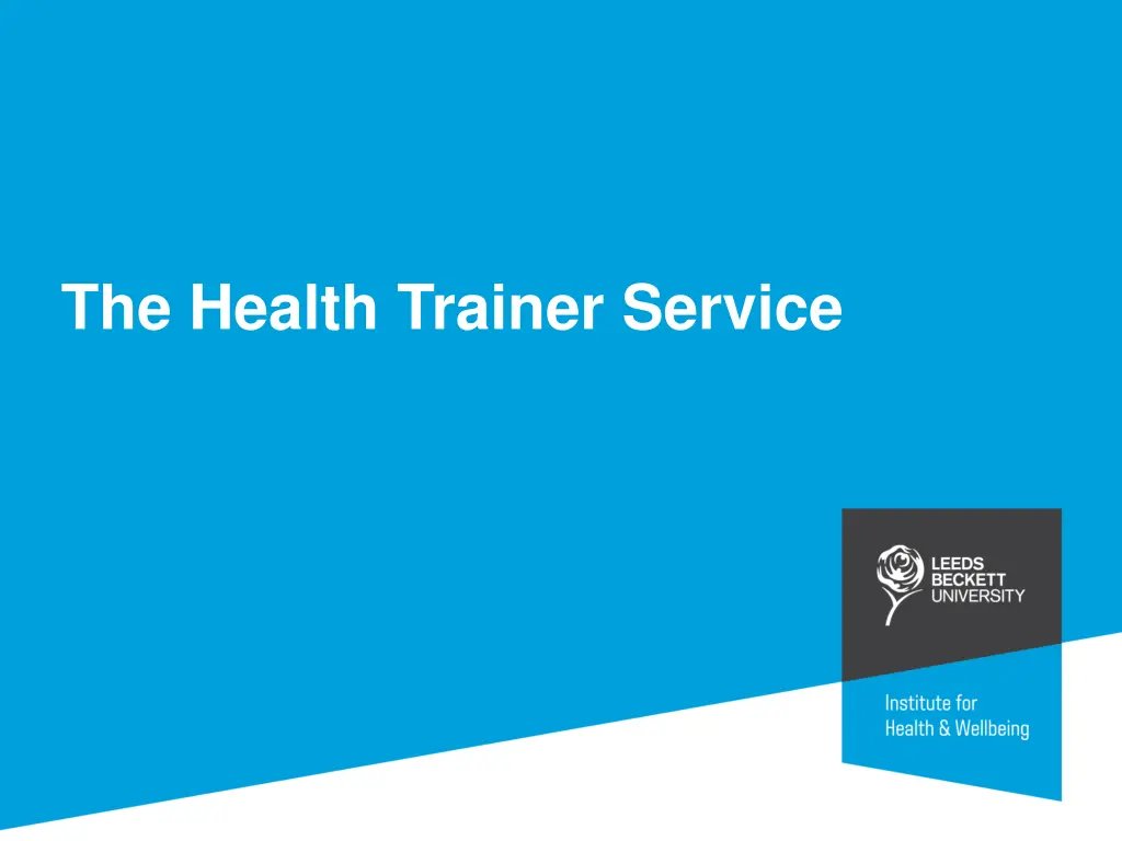 the health trainer service