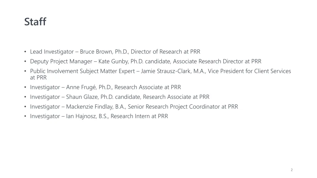 staff