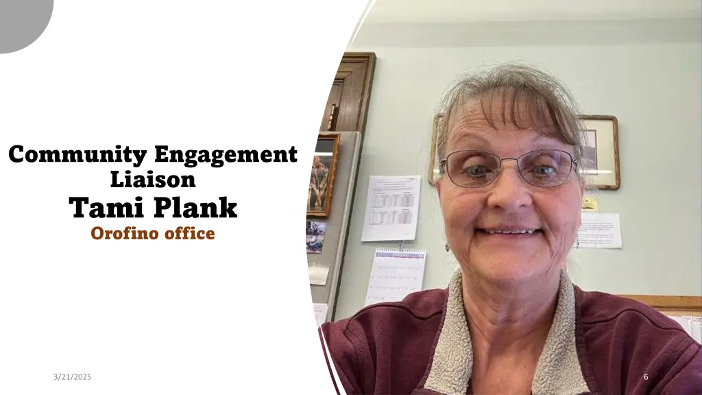 community engagement liaison tami plank orofino