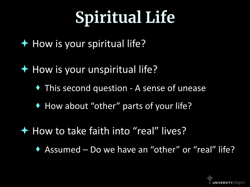 spiritual life