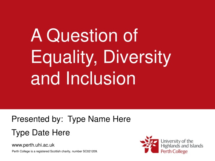 a question of equality diversity and inclusion