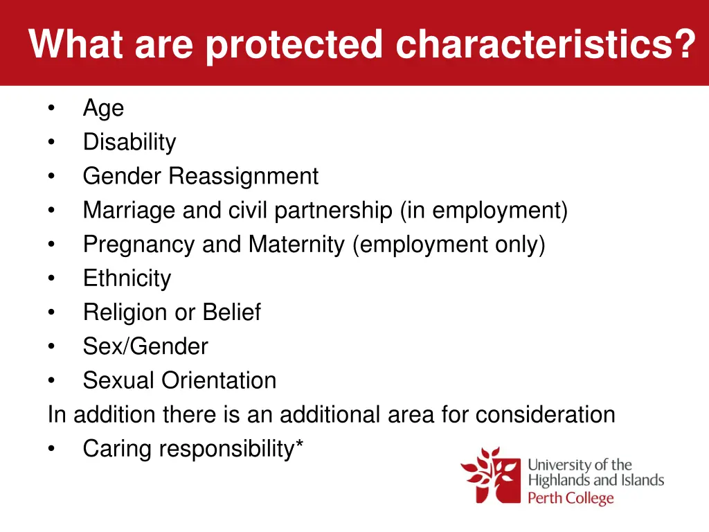 what are protected characteristics