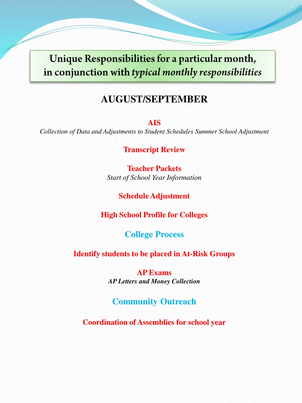 august september
