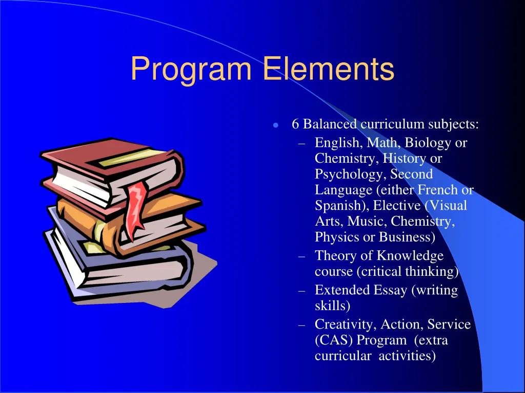 program elements