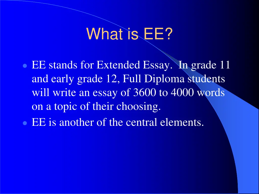 what is ee