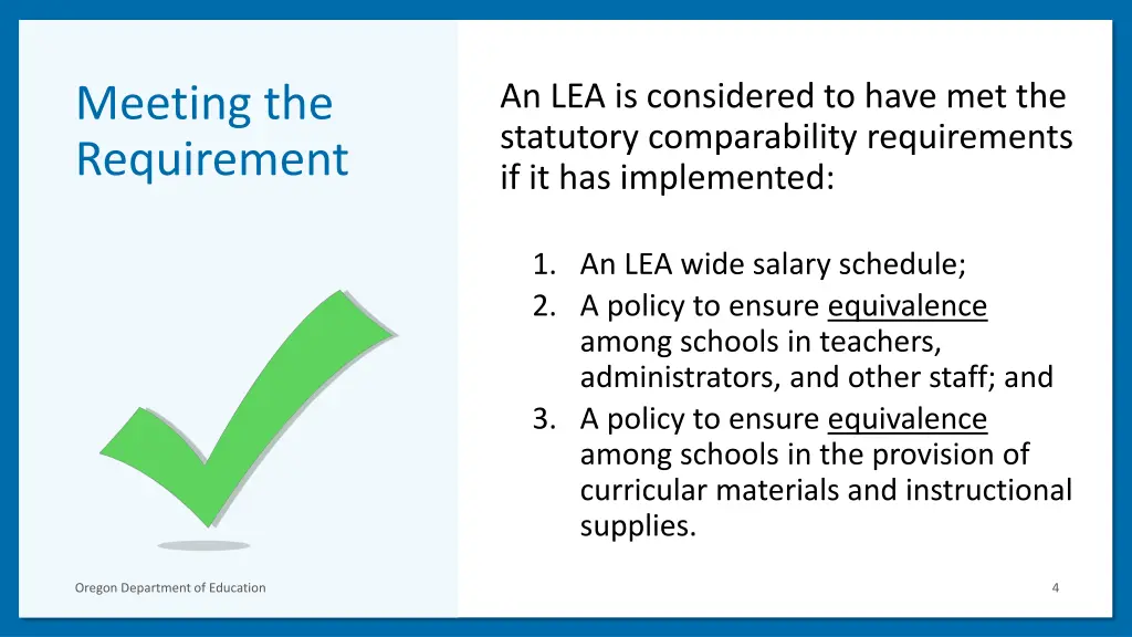 an lea is considered to have met the statutory
