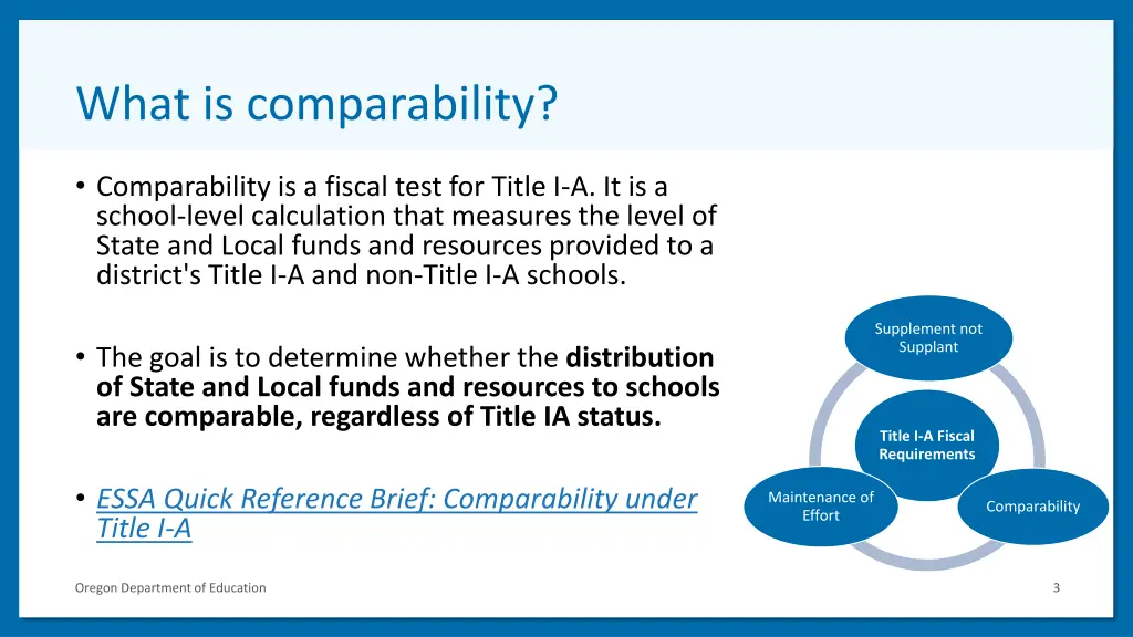 what is comparability