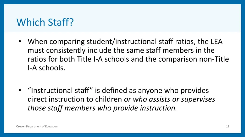 which staff