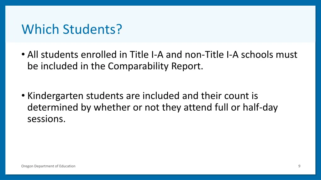 which students